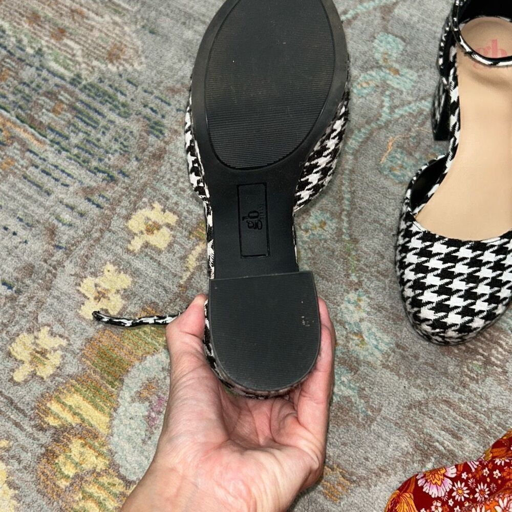 Gianni bini girl’s houndstooth heels sz 2 - Picture 3 of 3